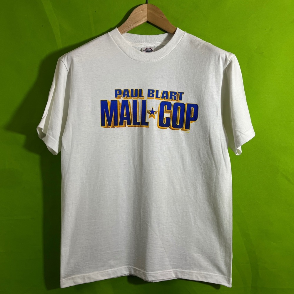 Paul Blart Mall Cop Movie Promo Shirt White Delta‎ Magnum Weight 2009 Mens Small
